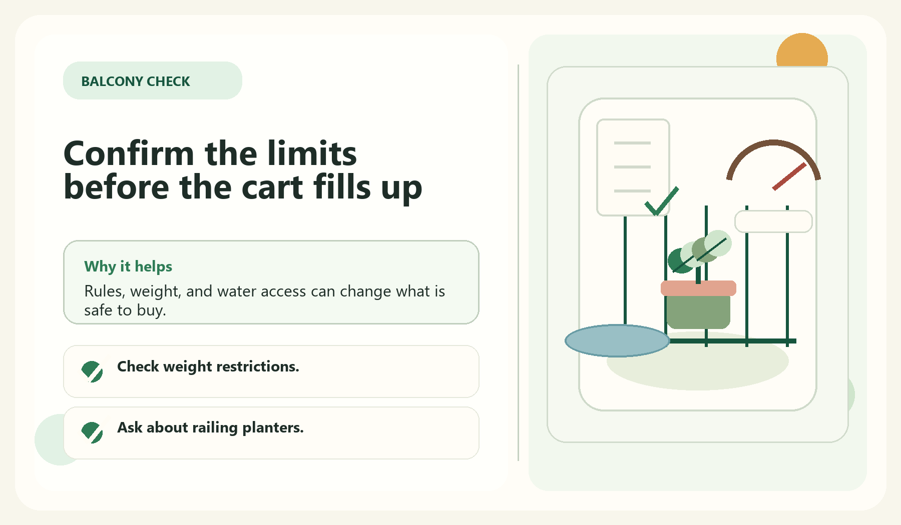 Confirm the limits before the cart fills up visual guide for Check The Rules Before You Buy Anything