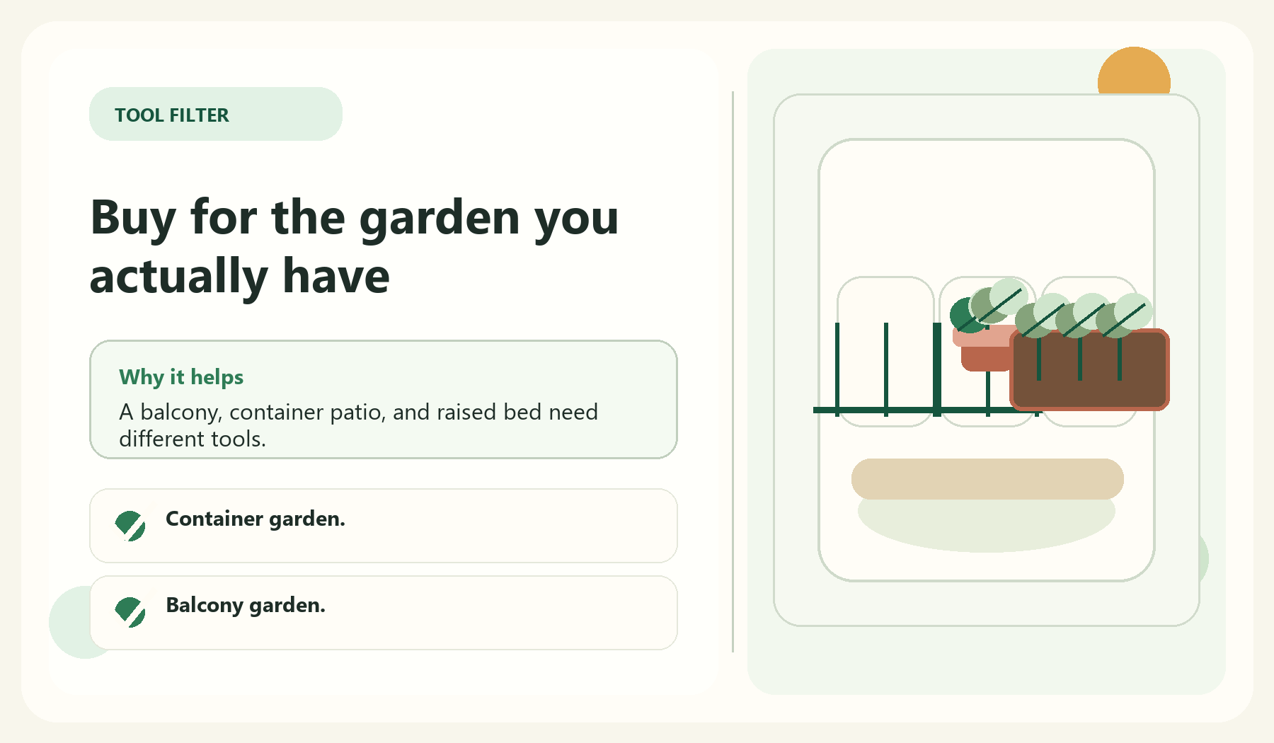 Buy for the garden you actually have visual guide for Start With The Garden Type