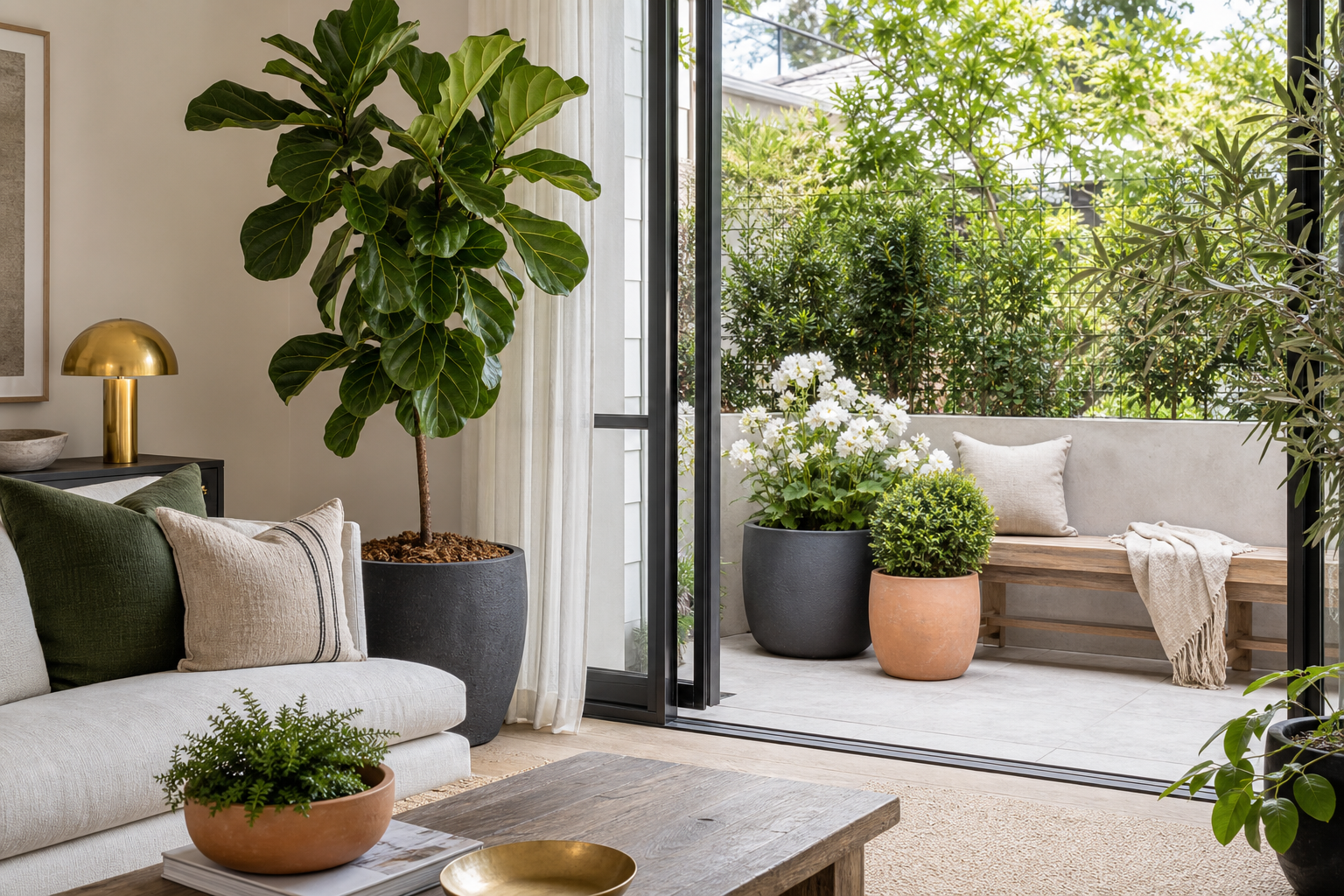Indoor-Outdoor Plant Decor Ideas That Feel Calm and Collected